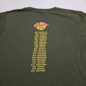 Vintage | Shirts | Pearl Jam Backspacer Tour T Shirt Green